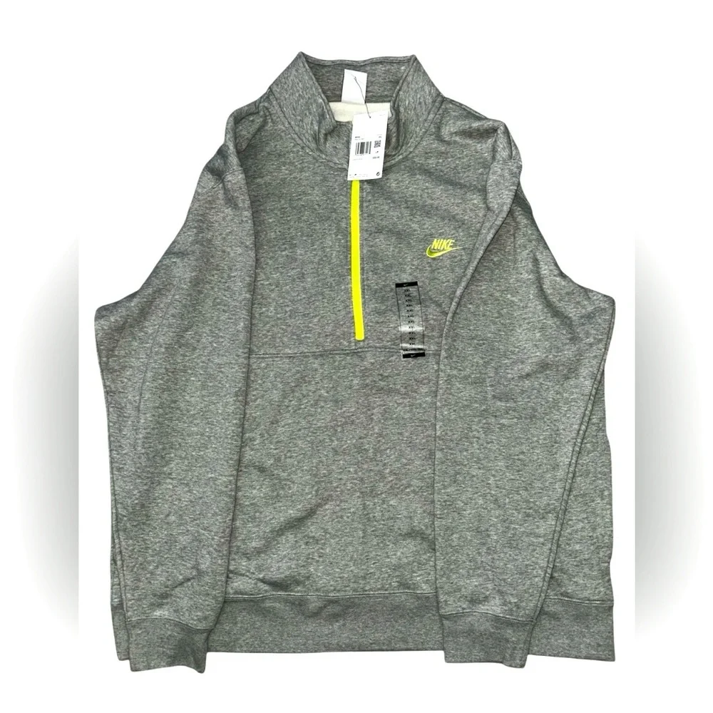 Nike Sportswear Club Brushed-Back 1/2 Zip Pullover Sweatshirt Men's
